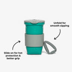 Аксесоари за Оригами Чаша DiFOLD (Сламка + Терморъкав)