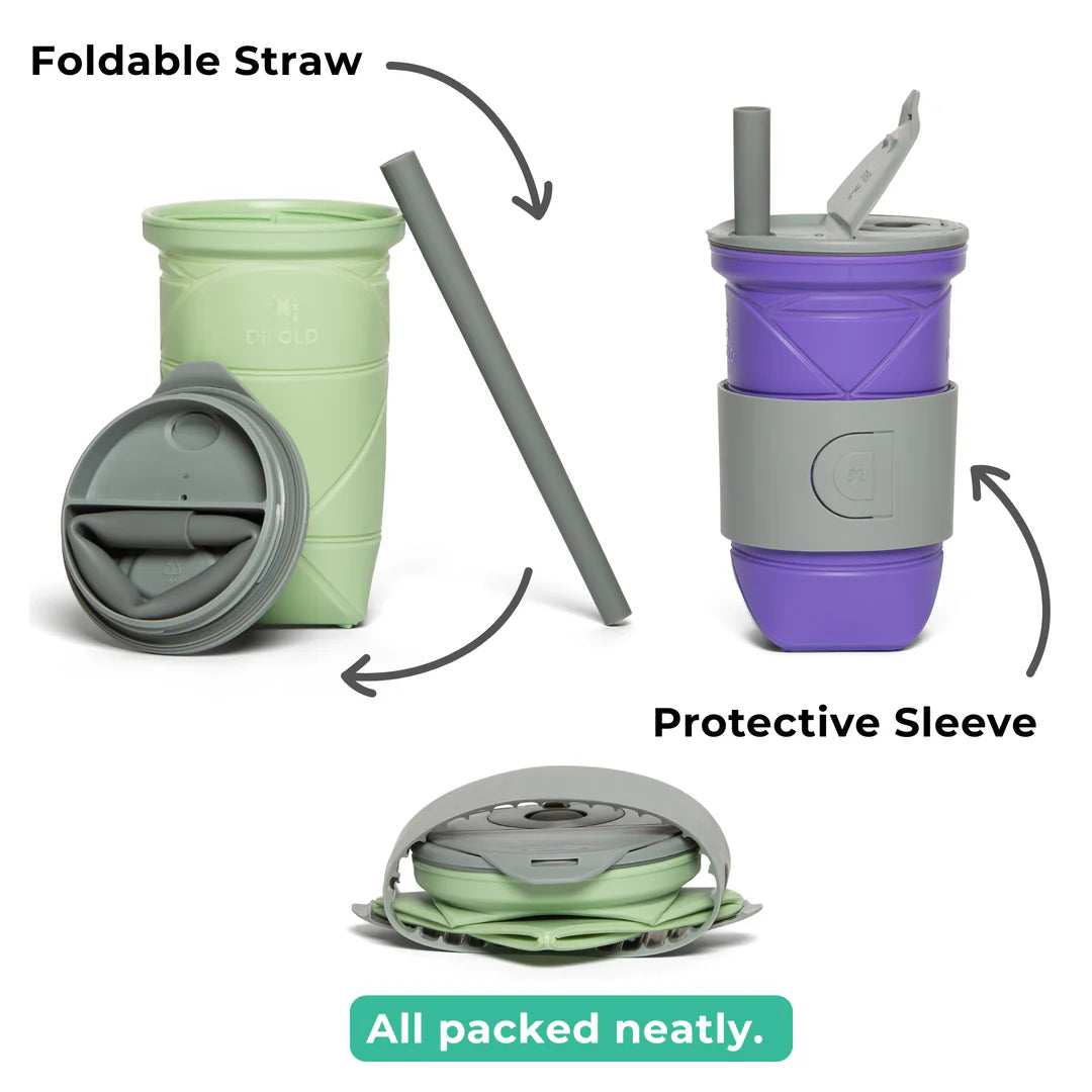 Аксесоари за Оригами Чаша DiFOLD (Сламка + Терморъкав)